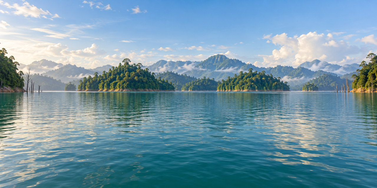 Pemandangan permainan yang diinspirasikan Tasik Kenyir